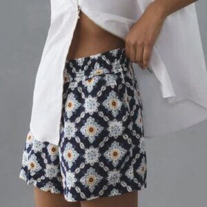 Anthropologie Navy Blue Easy Traveler Shorts Size XS